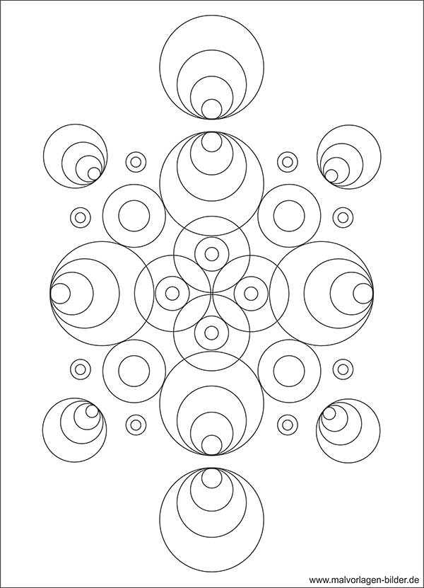 Kreis Muster Malvorlage ab 10 Jahren