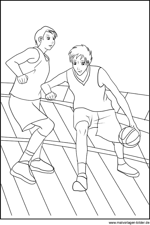 Basketball - Malvorlage Sport